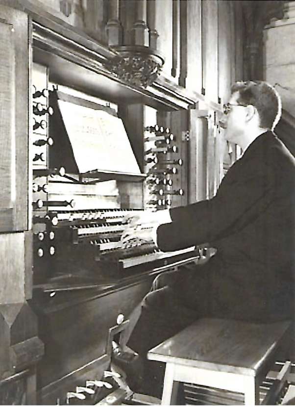 Abel Gaborit au grand-orgue de la cathédrale © a